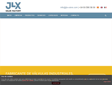 Tablet Screenshot of jlx-valve.com